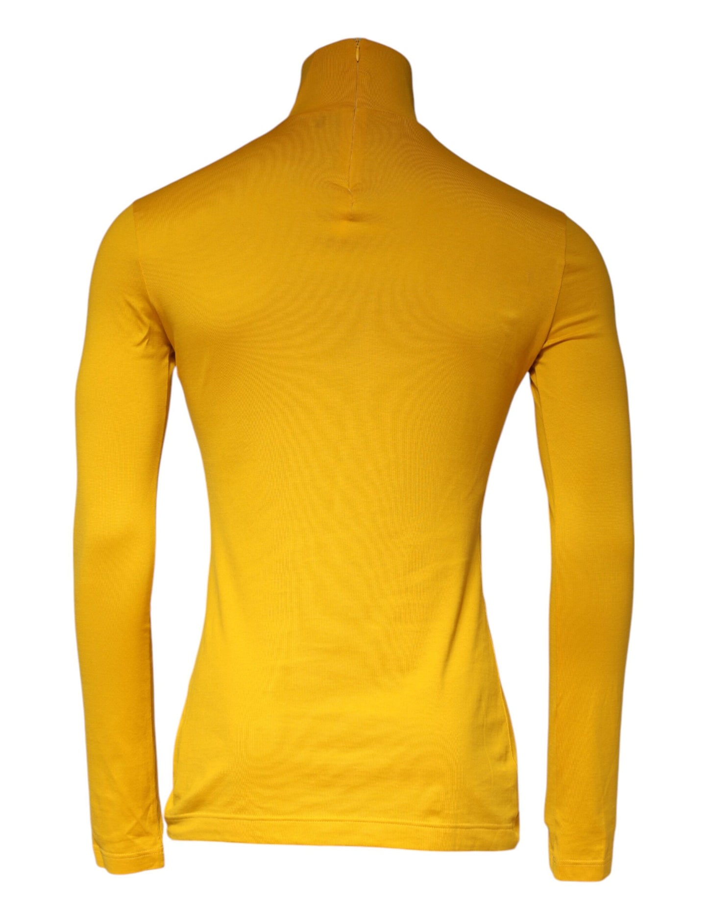 Yellow DG Long Sleeve Turtleneck Pullover Sweater