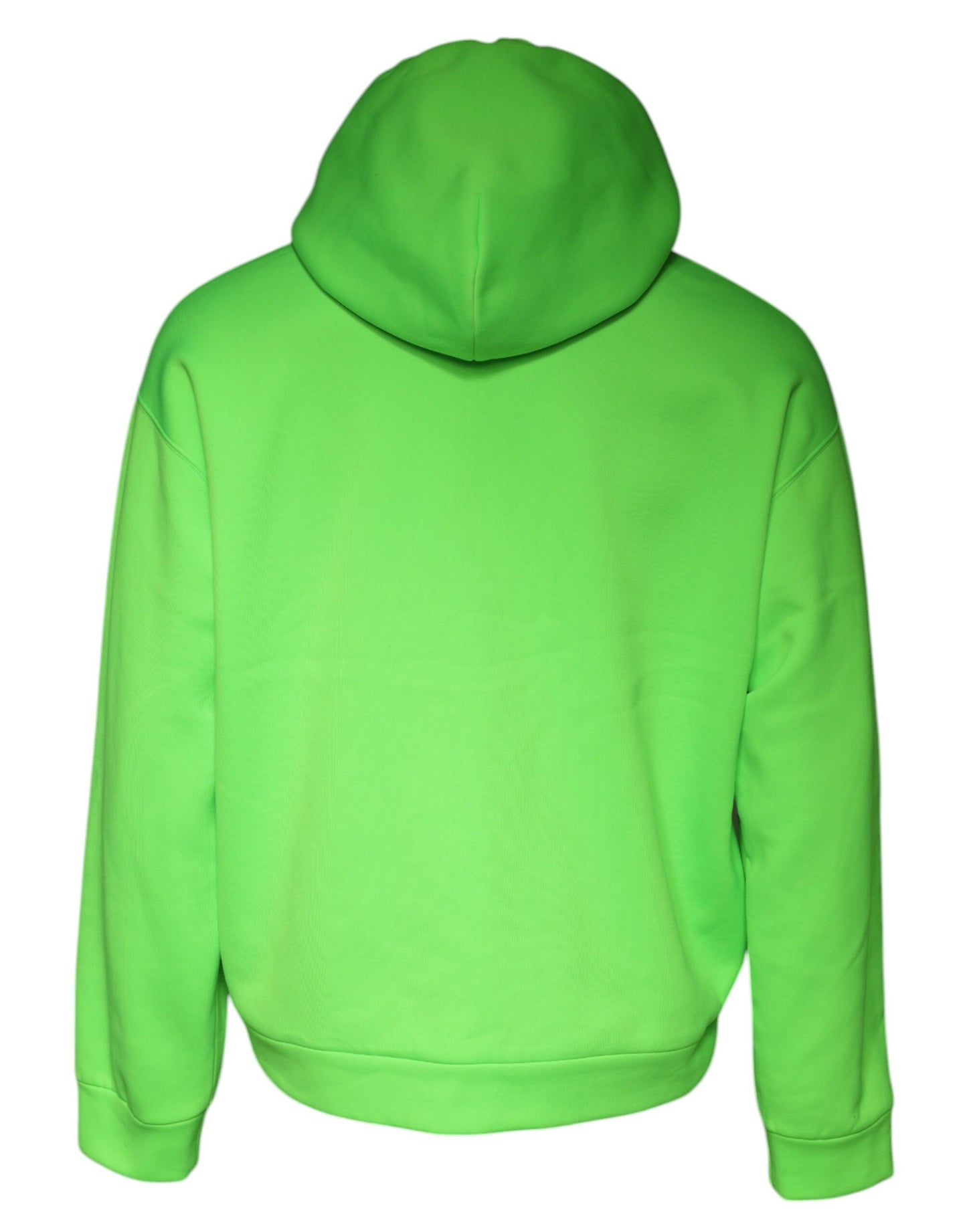 Green Logo Hooded Pullover Sweatshirt