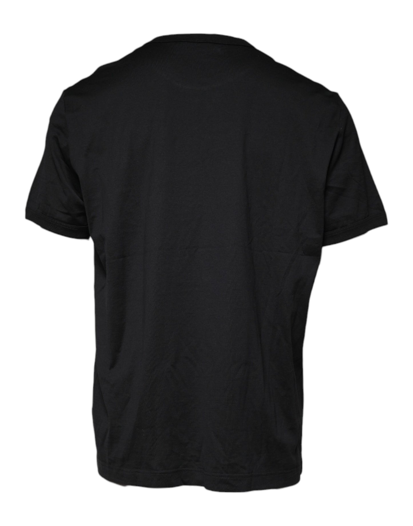 Black Logo Shorts Sleeves Crewneck T-shirt