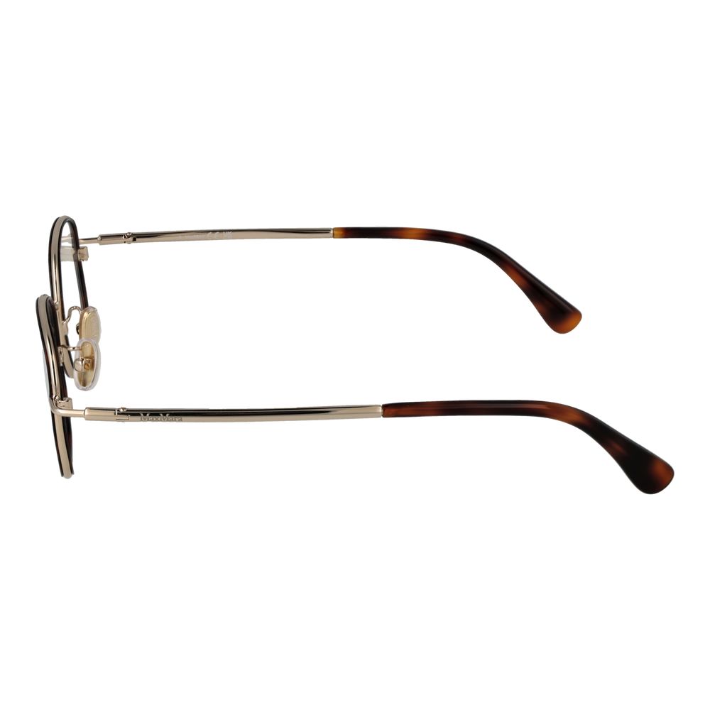 Max Mara Women’s Optical Frames – Brown Round Full-Rim, 48mm