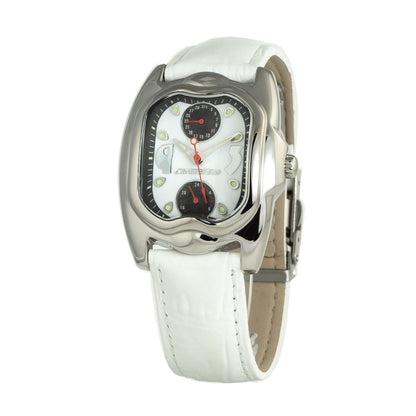 White Leather Watch