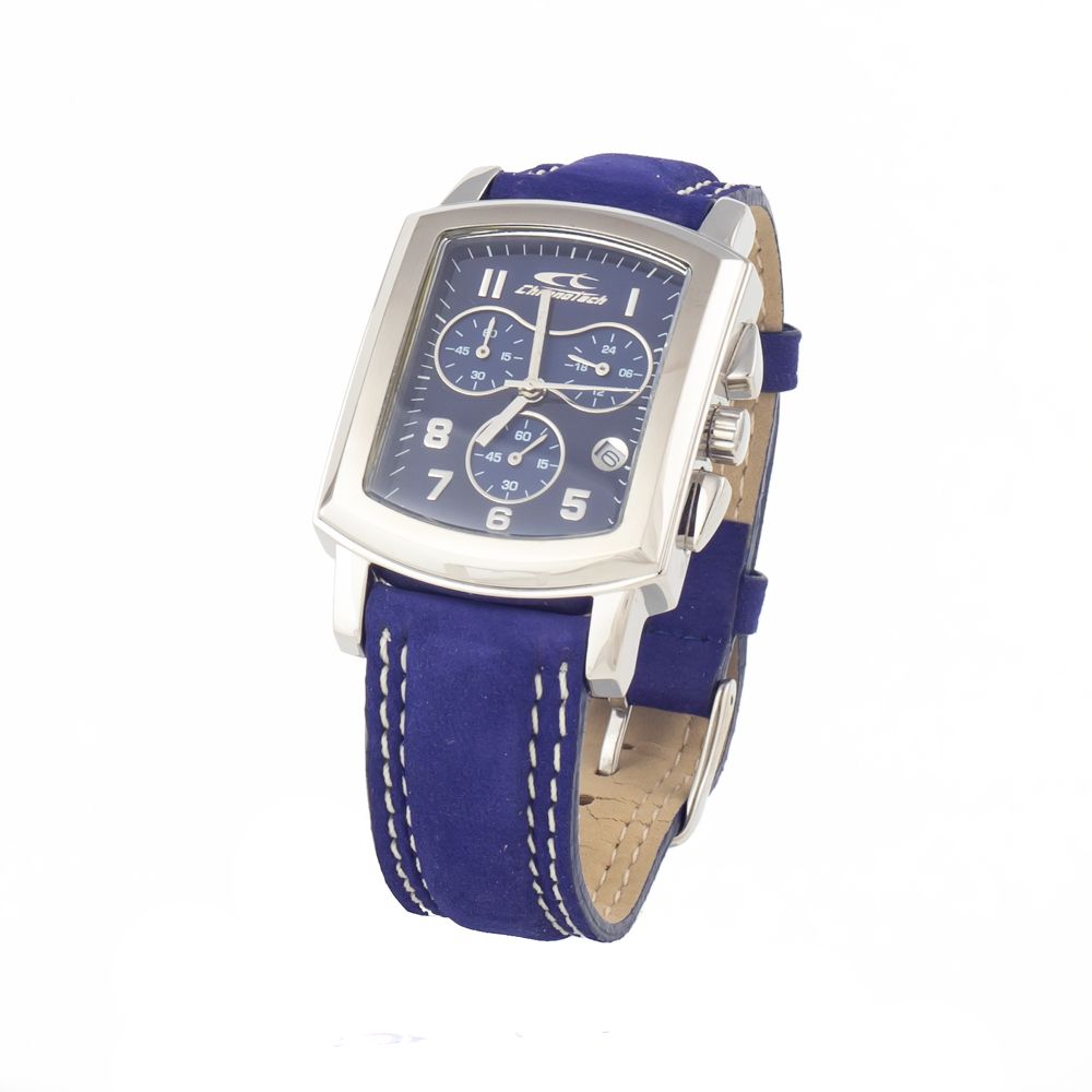 Blue Leather Watch