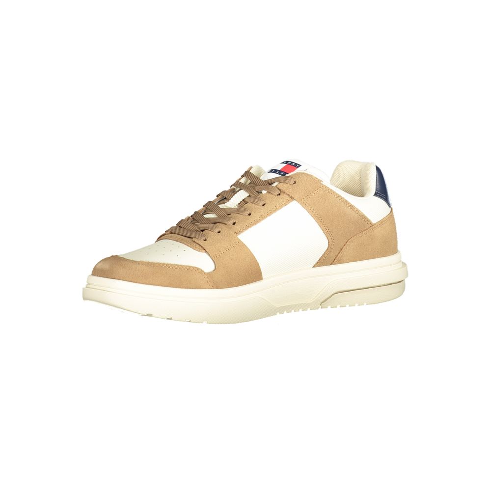 Beige Polyester Sneaker