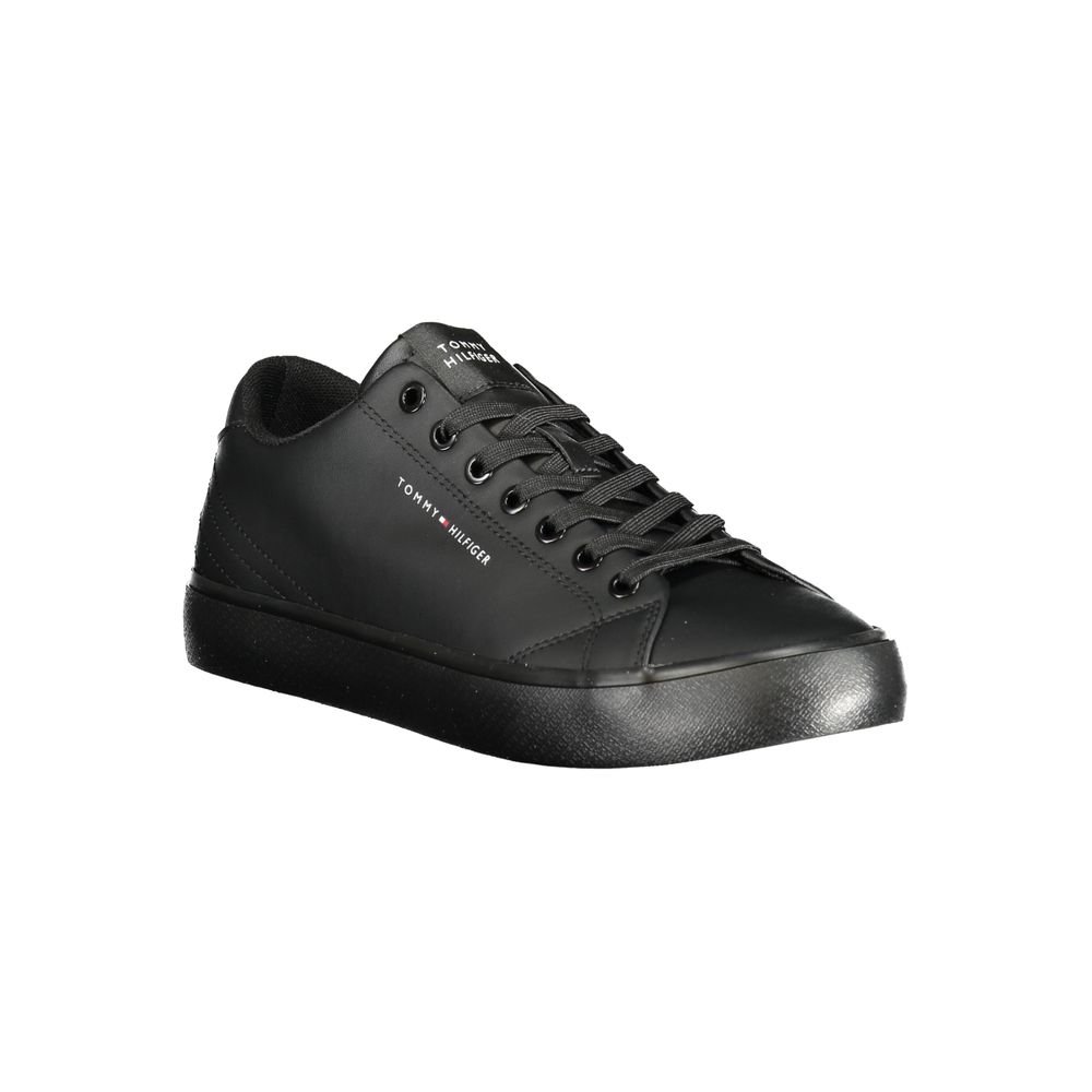 Black Polyester Sneaker