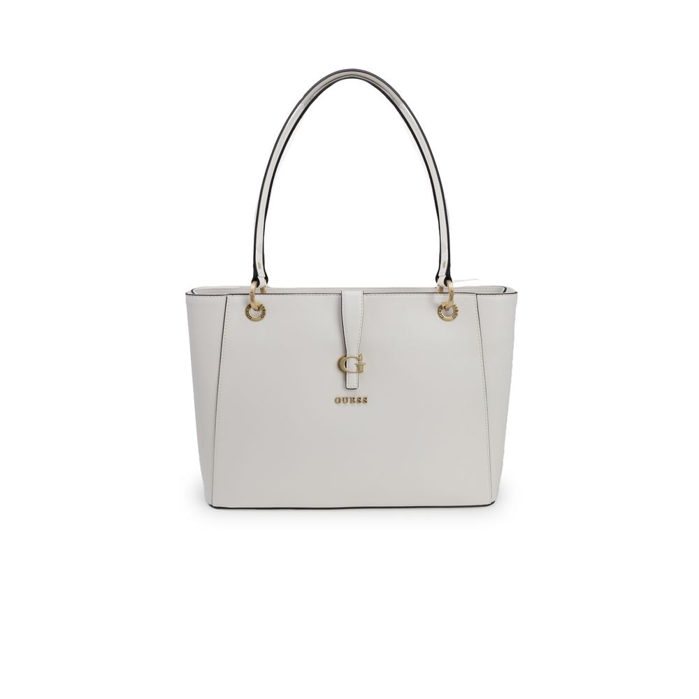 Cream Polyethylene Handbag