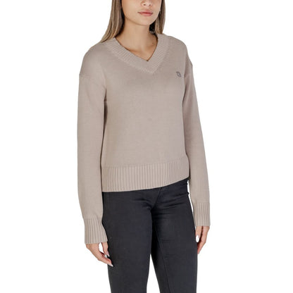 Beige Cotton Sweater