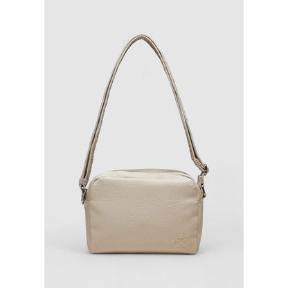 Cream Recycled Polyester Leather Accessory