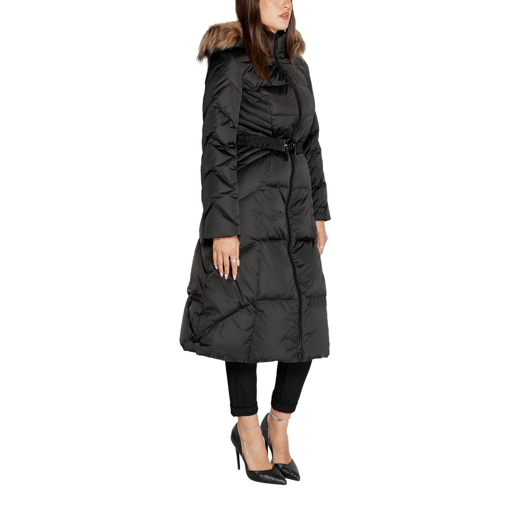 Black Polyester Jackets & Coat