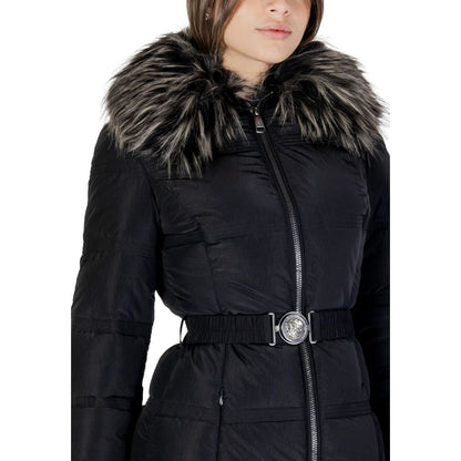 Black Polyester Jackets & Coat