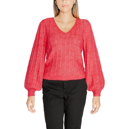 Pink Polyester Sweater