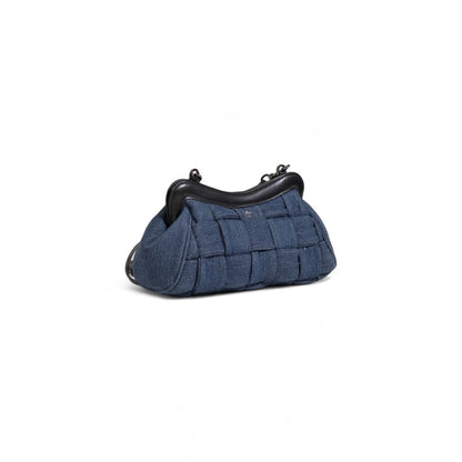 Blue Cotton Handbag