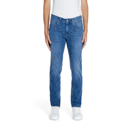 Blue Cotton Jeans & Pant