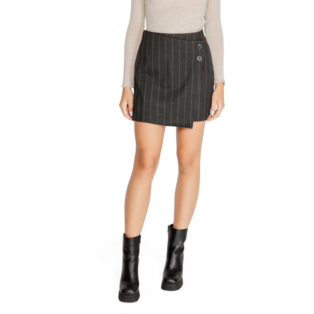 Gray Recycled Polyester Skirt