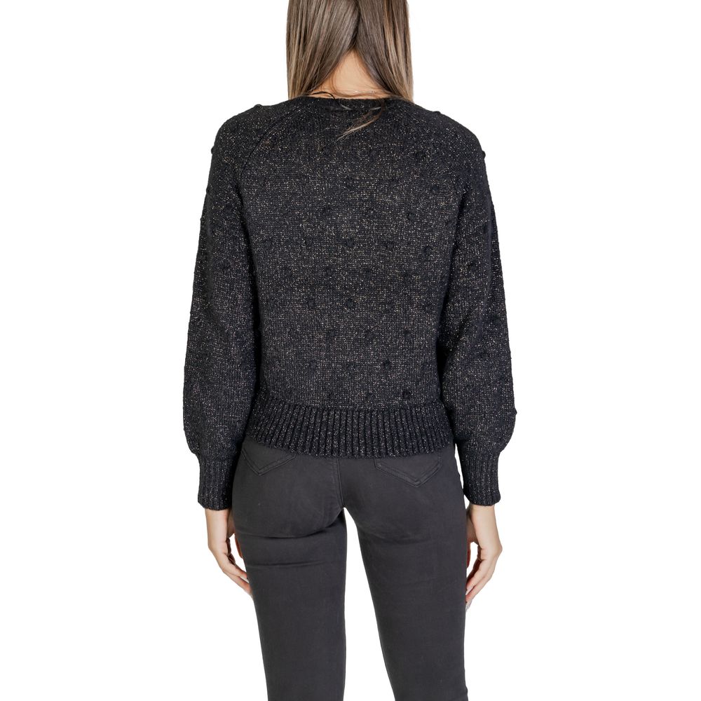 Black Polyester Sweater