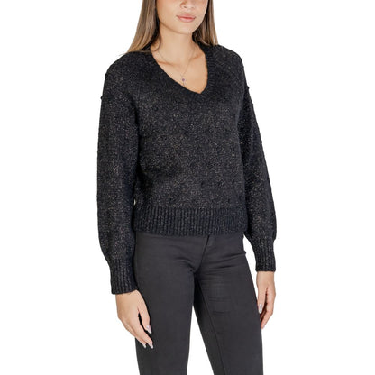 Black Polyester Sweater