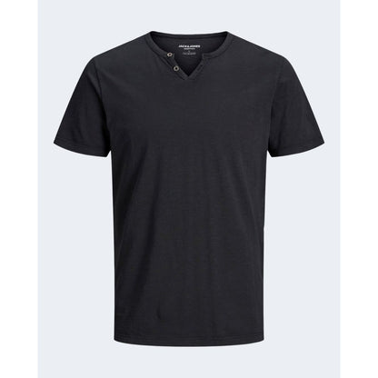 Black Flamed Cotton T-Shirt