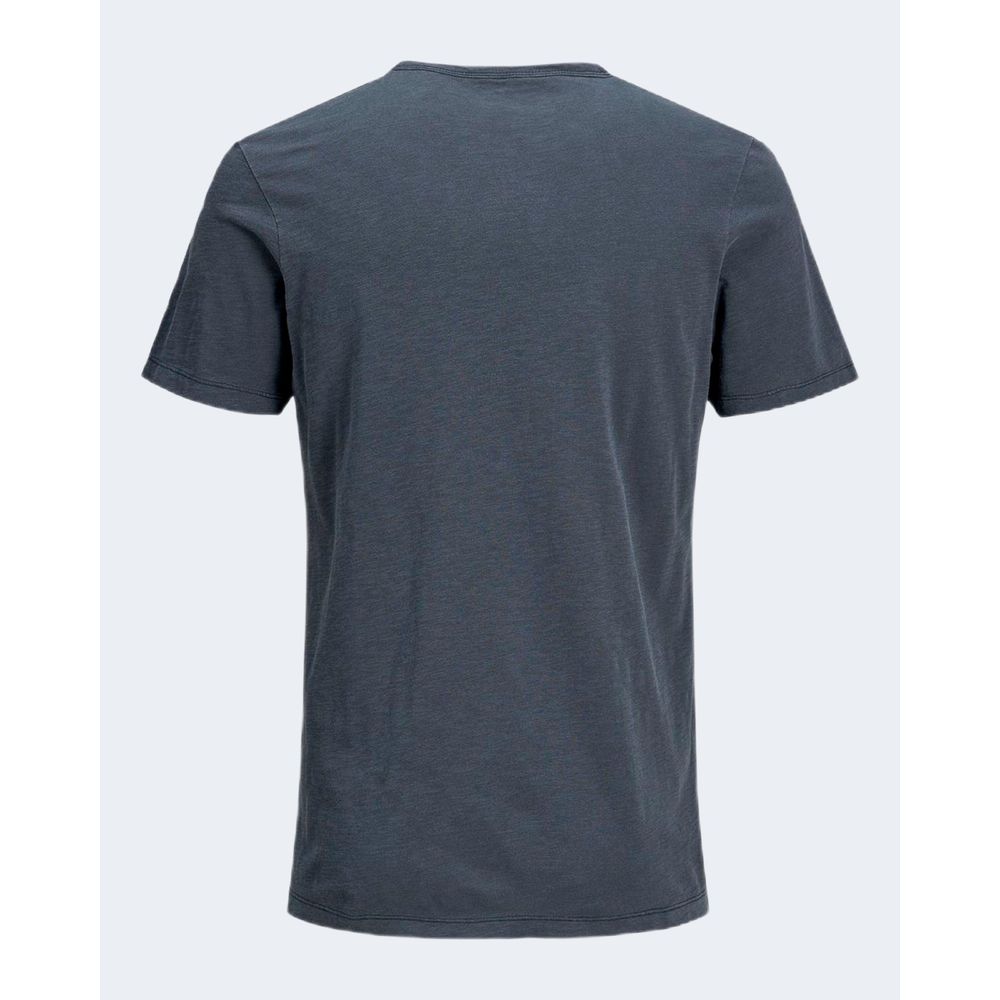 Light Blue Flamed Cotton T-Shirt