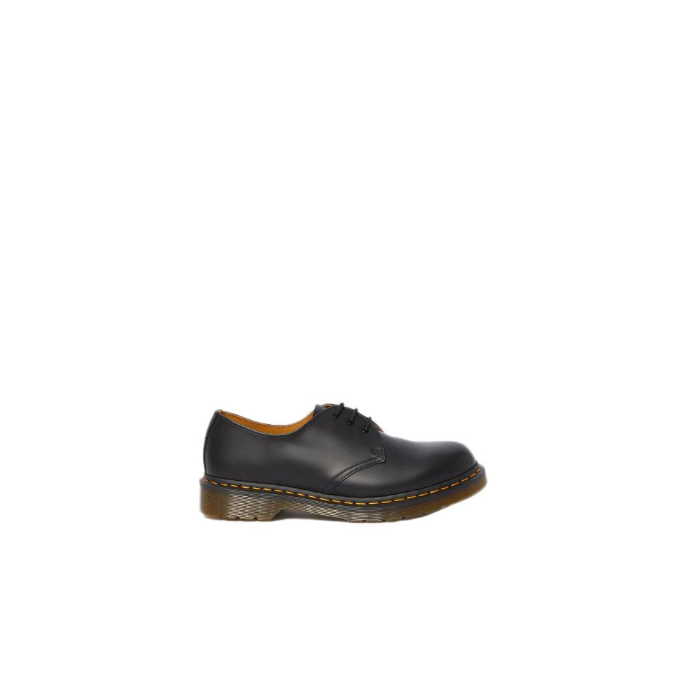 Dr. Martens CLASSIC SMOOTH 1461 Black Leather Platform Shoes for Women