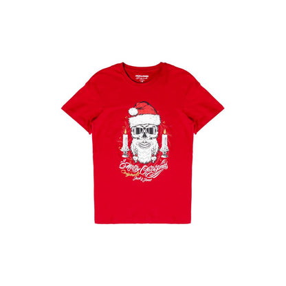 Red Merry Christmas Santa Skull T-Shirt