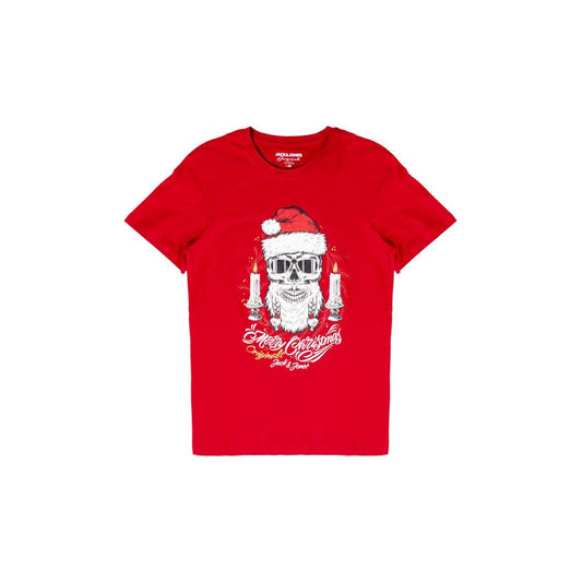 Red Merry Christmas Santa Skull T-Shirt