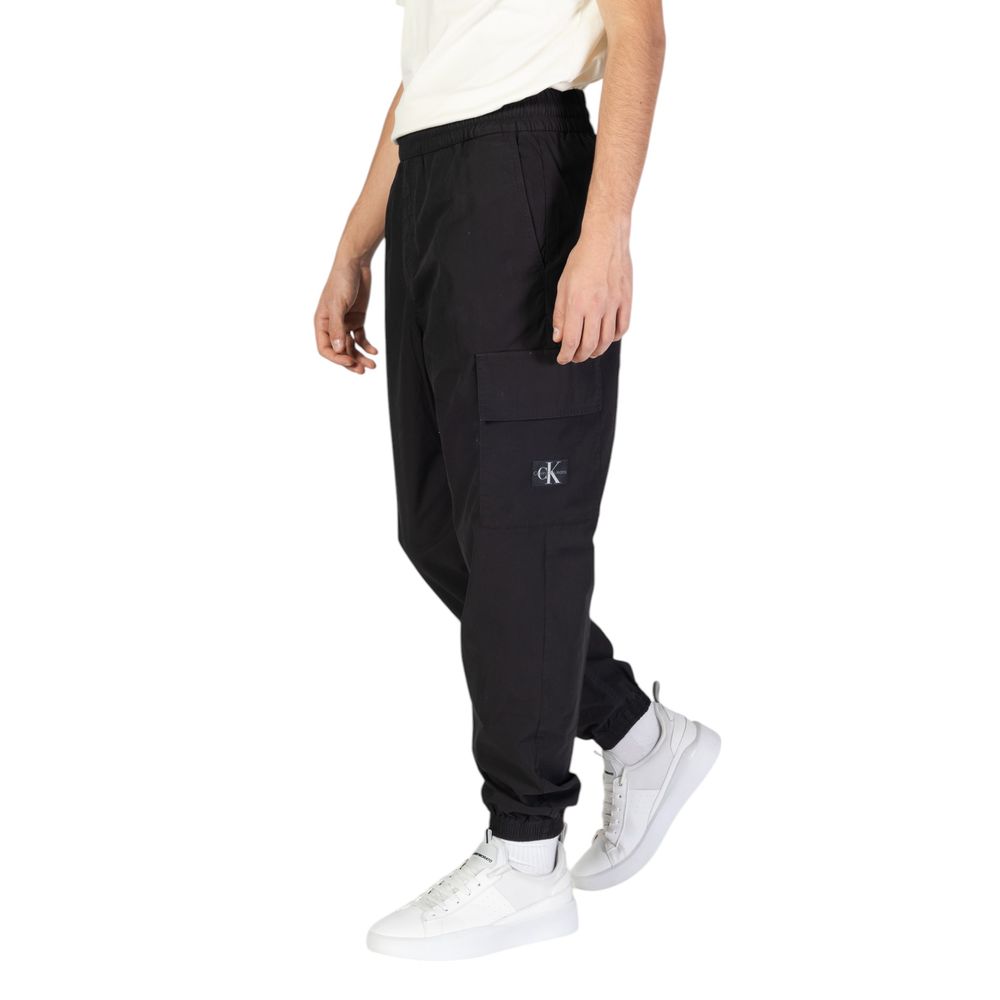 Black Cotton Jeans & Pant