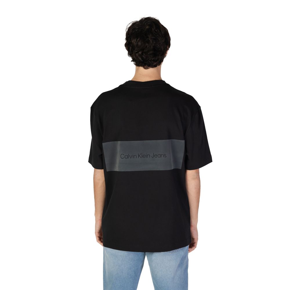 Black Cotton Rigenerato T-Shirt