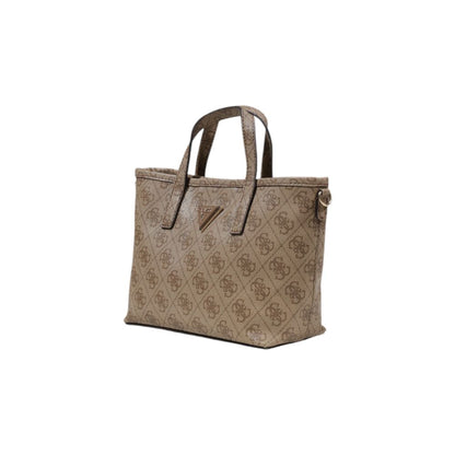 Beige Polyethylene Handbag