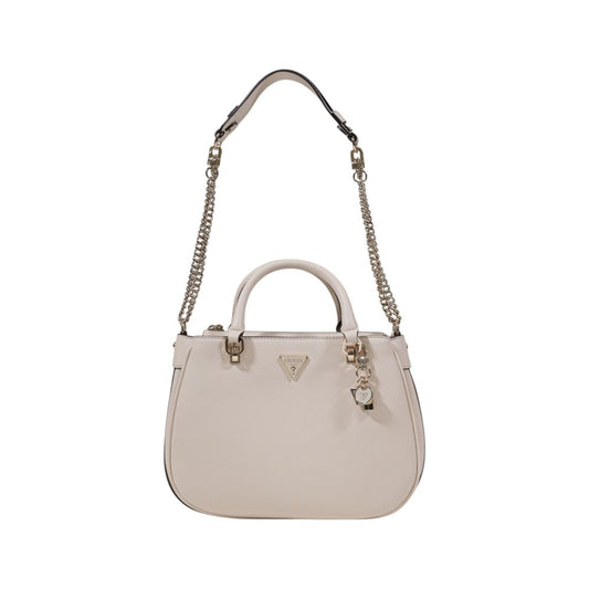 Cream Polyethylene Handbag