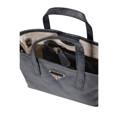 Gray Polyethylene Handbag