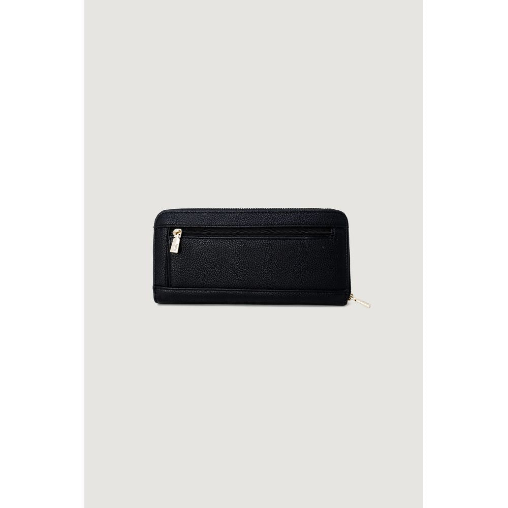 Black Synthetic Leather Wallet