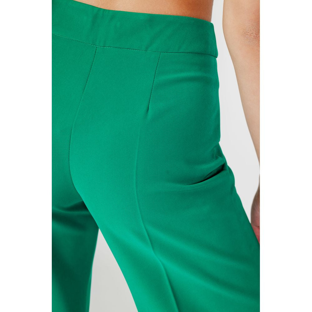 Green Polyester Jeans & Pant