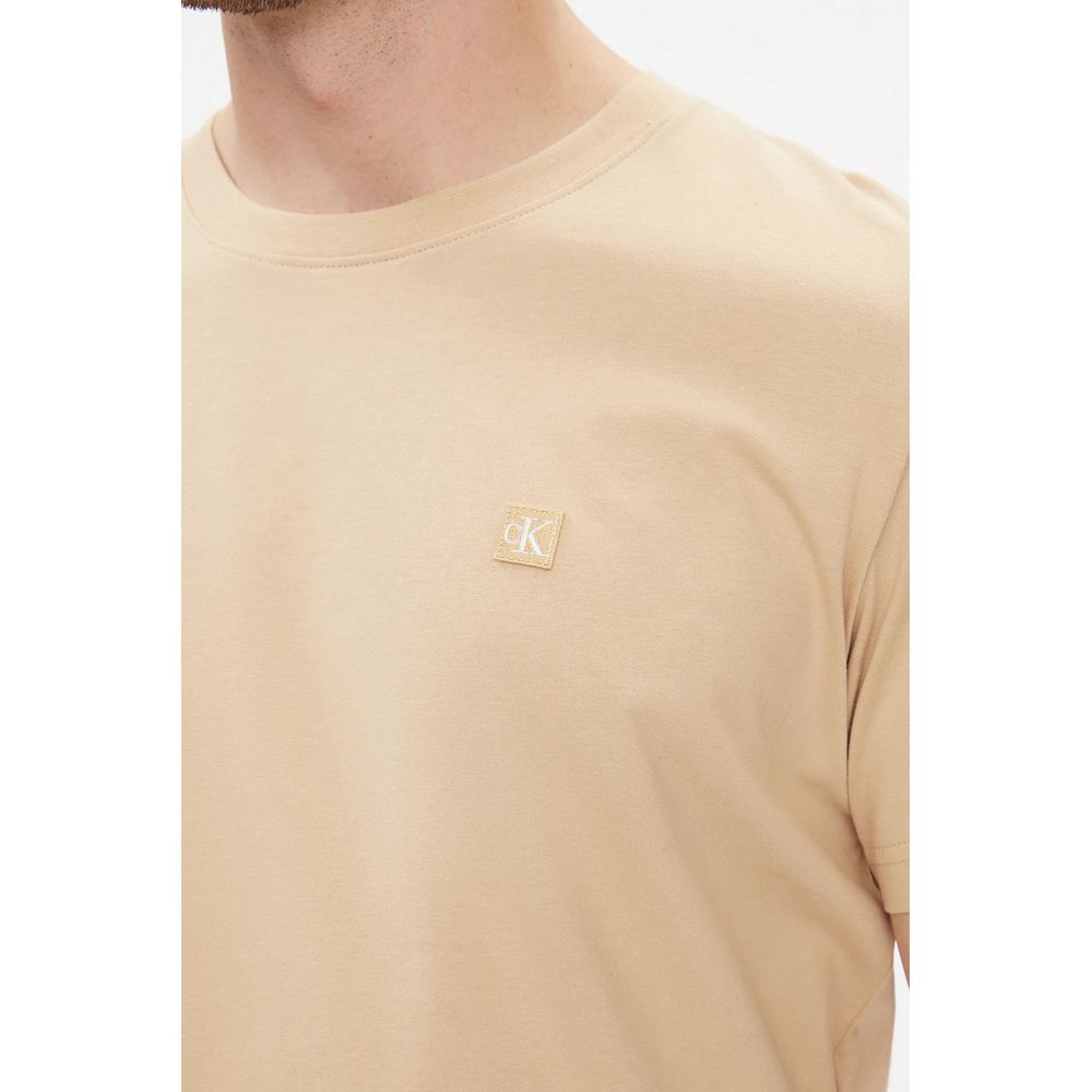 Beige Organic Cotton T-Shirt