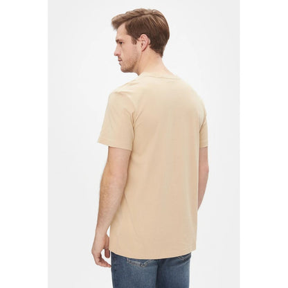 Beige Organic Cotton T-Shirt