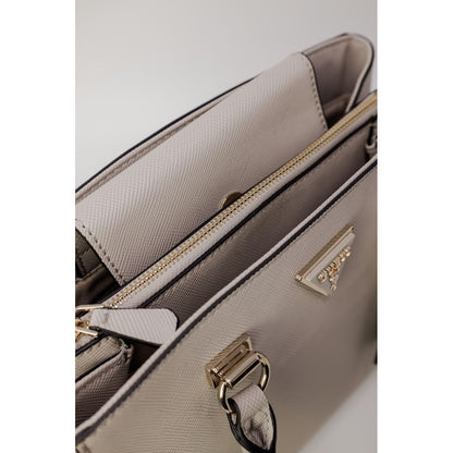 Beige Polyethylene Handbag