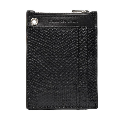 Calvin Klein Jeans Black Faux Leather Wallet