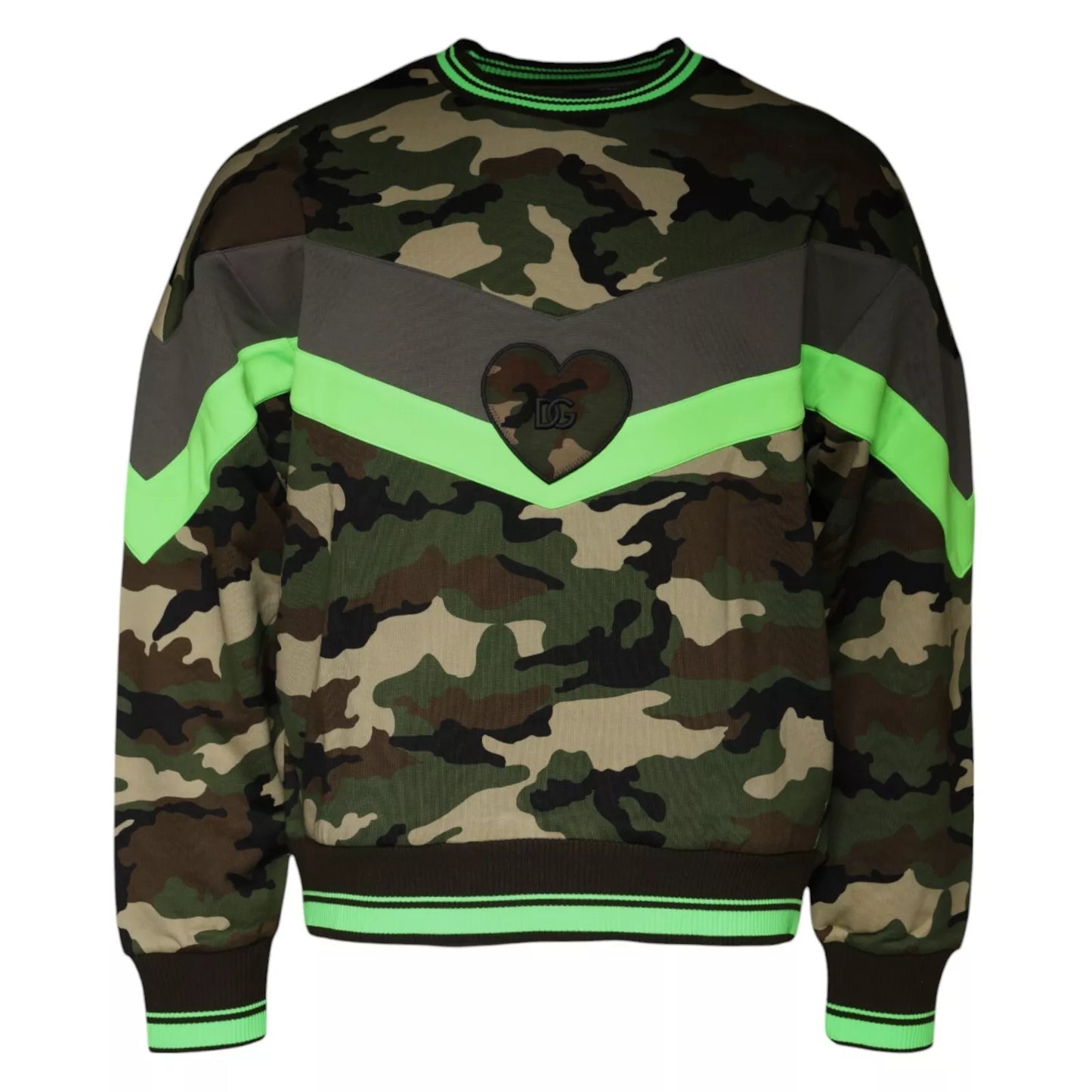 Multicolor Camouflage Sweatshirt Sweater