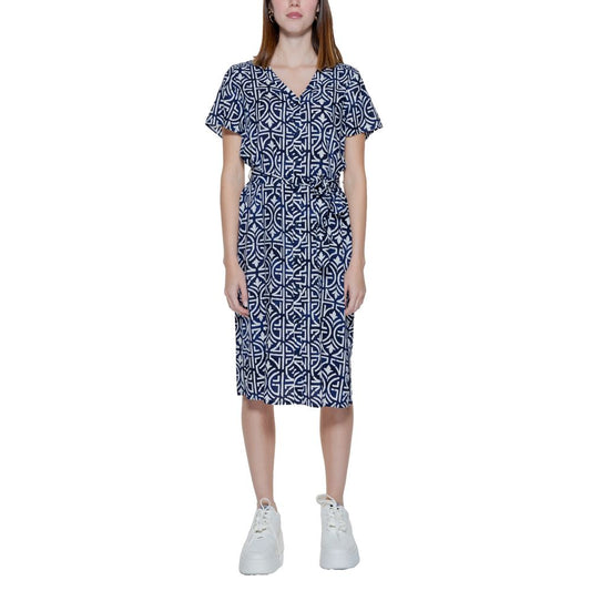 Blue Viscose Dress