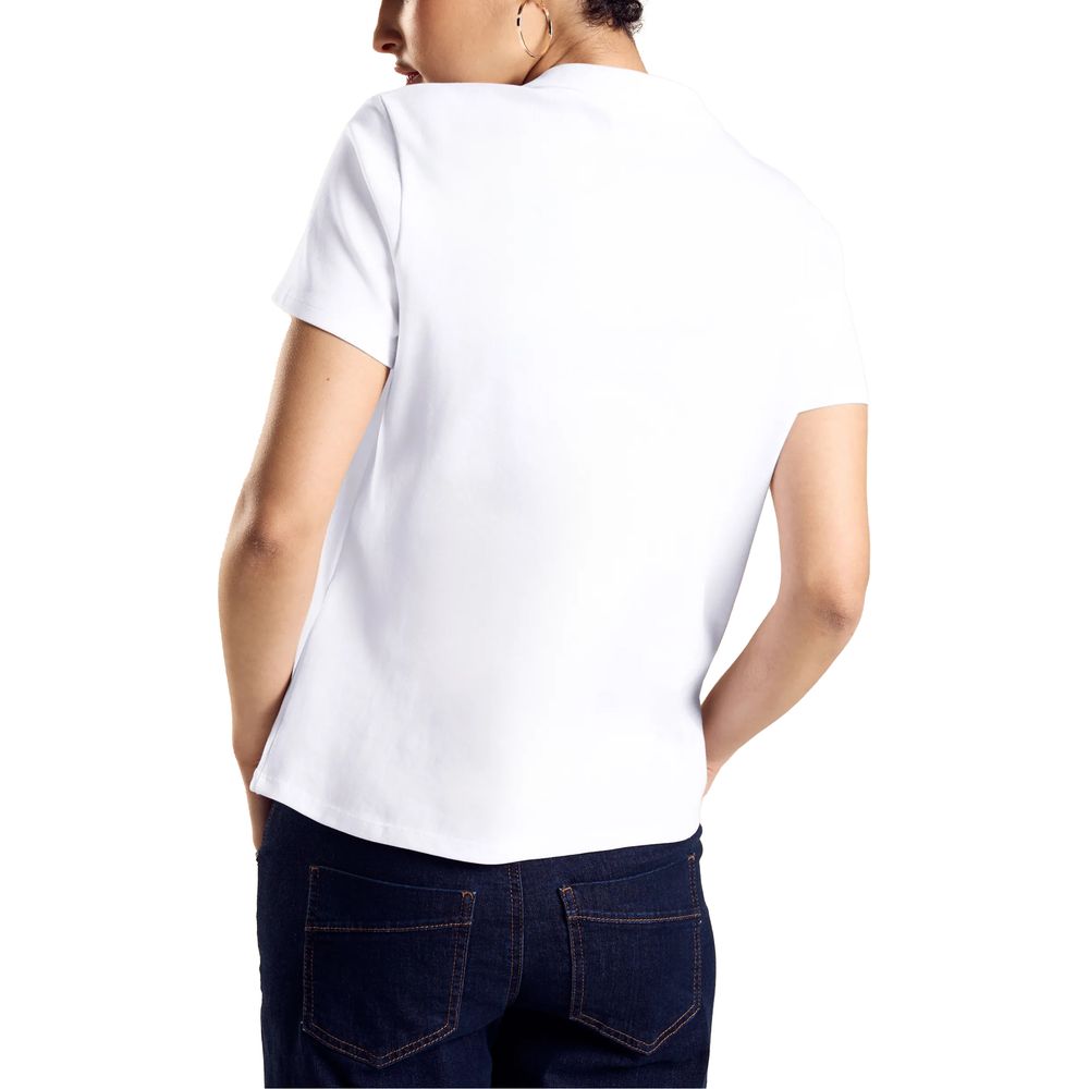 White Cotton Tops & T-Shirt