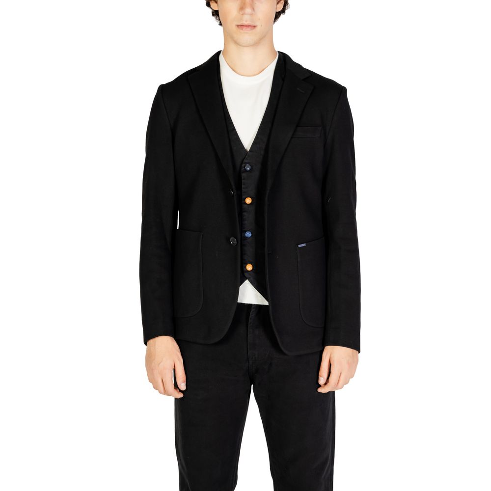 Black Cotton Blazer