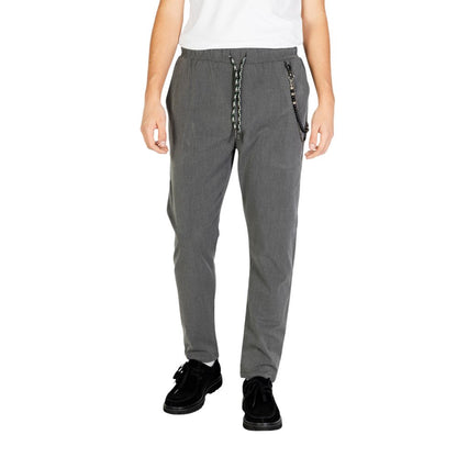 Gray Polyester Jeans & Pant