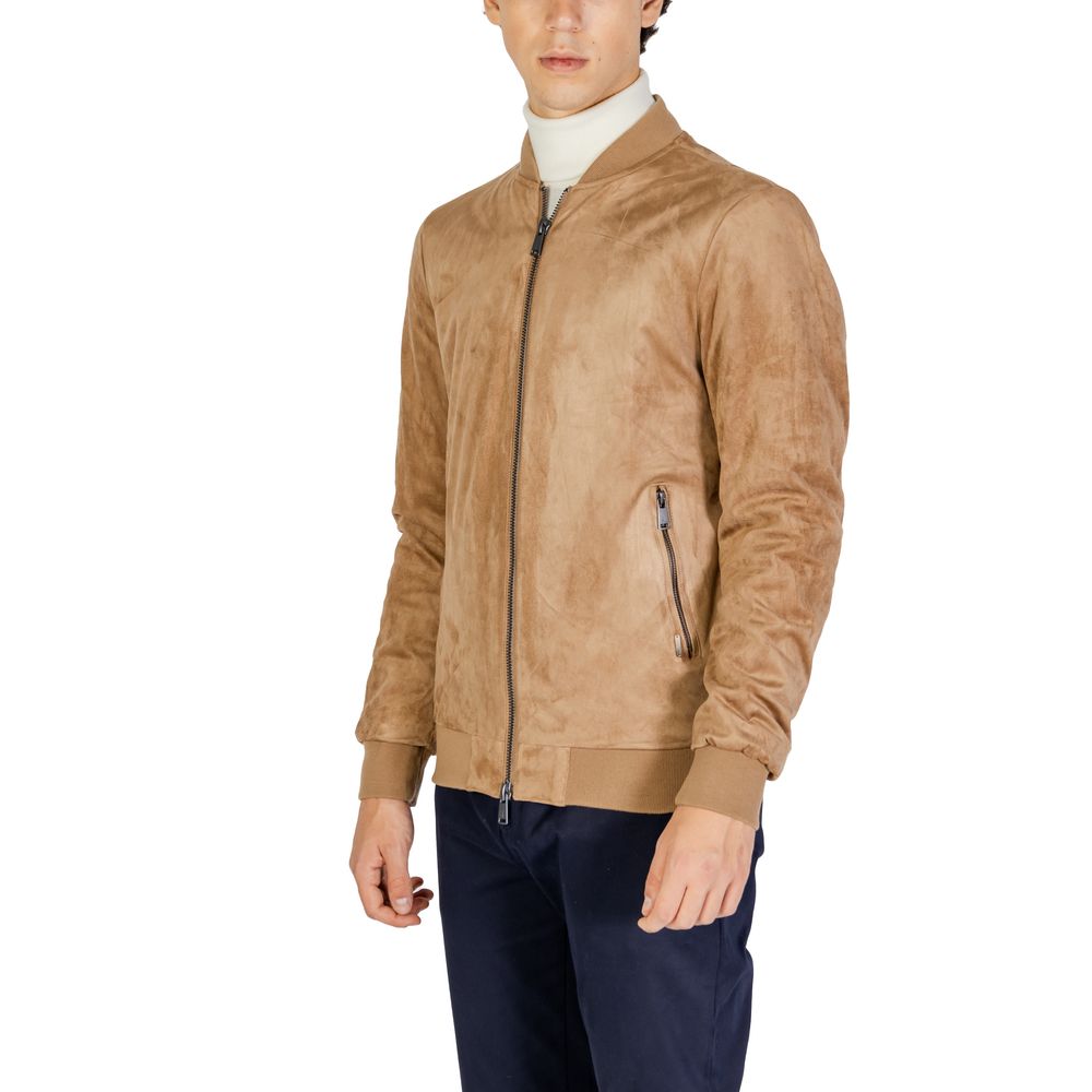 Burberry Beige Polyester Jacket for Men