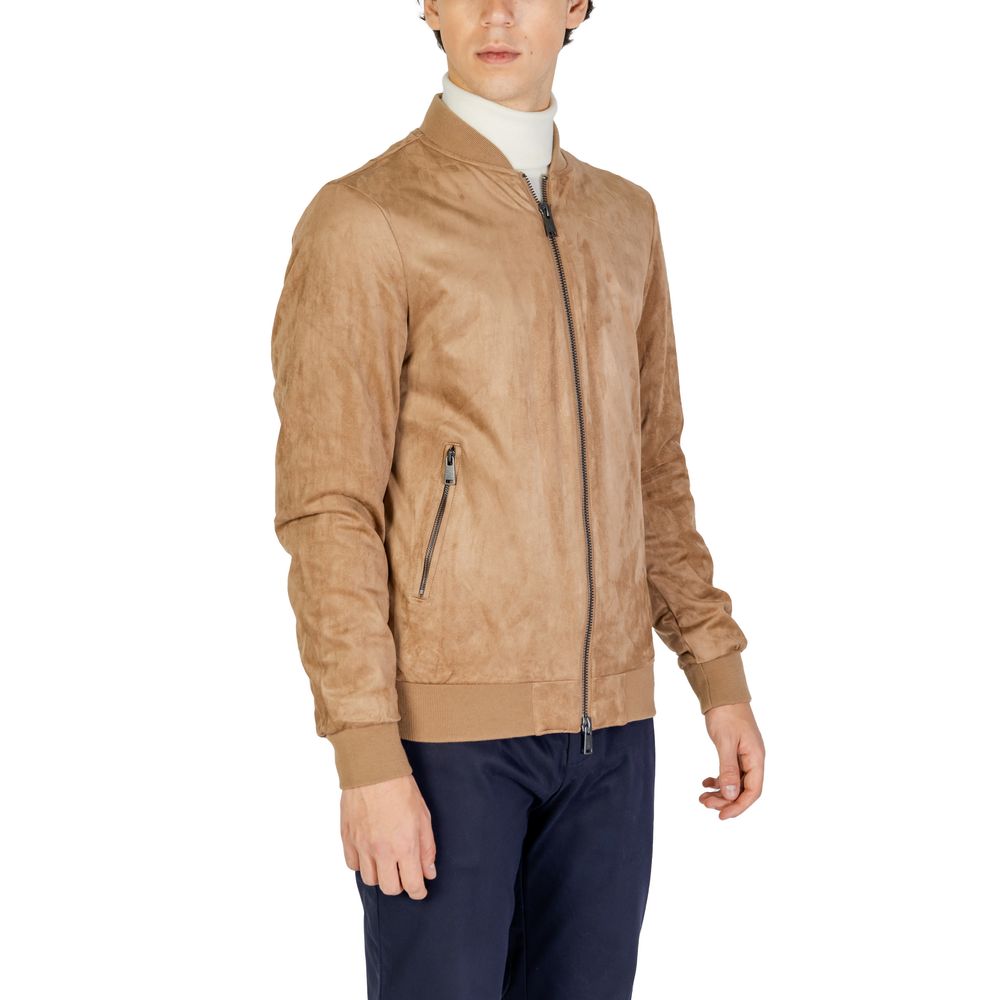 Burberry Beige Polyester Jacket for Men