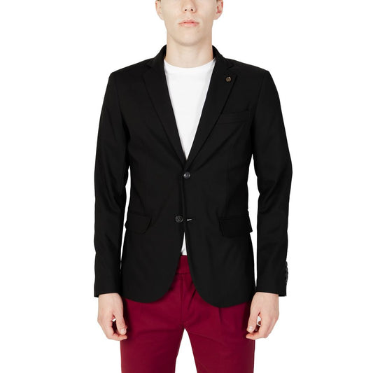 Black Cotton Blazer