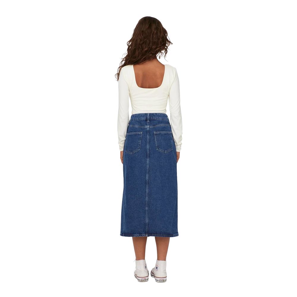 Blue Cotton Skirt