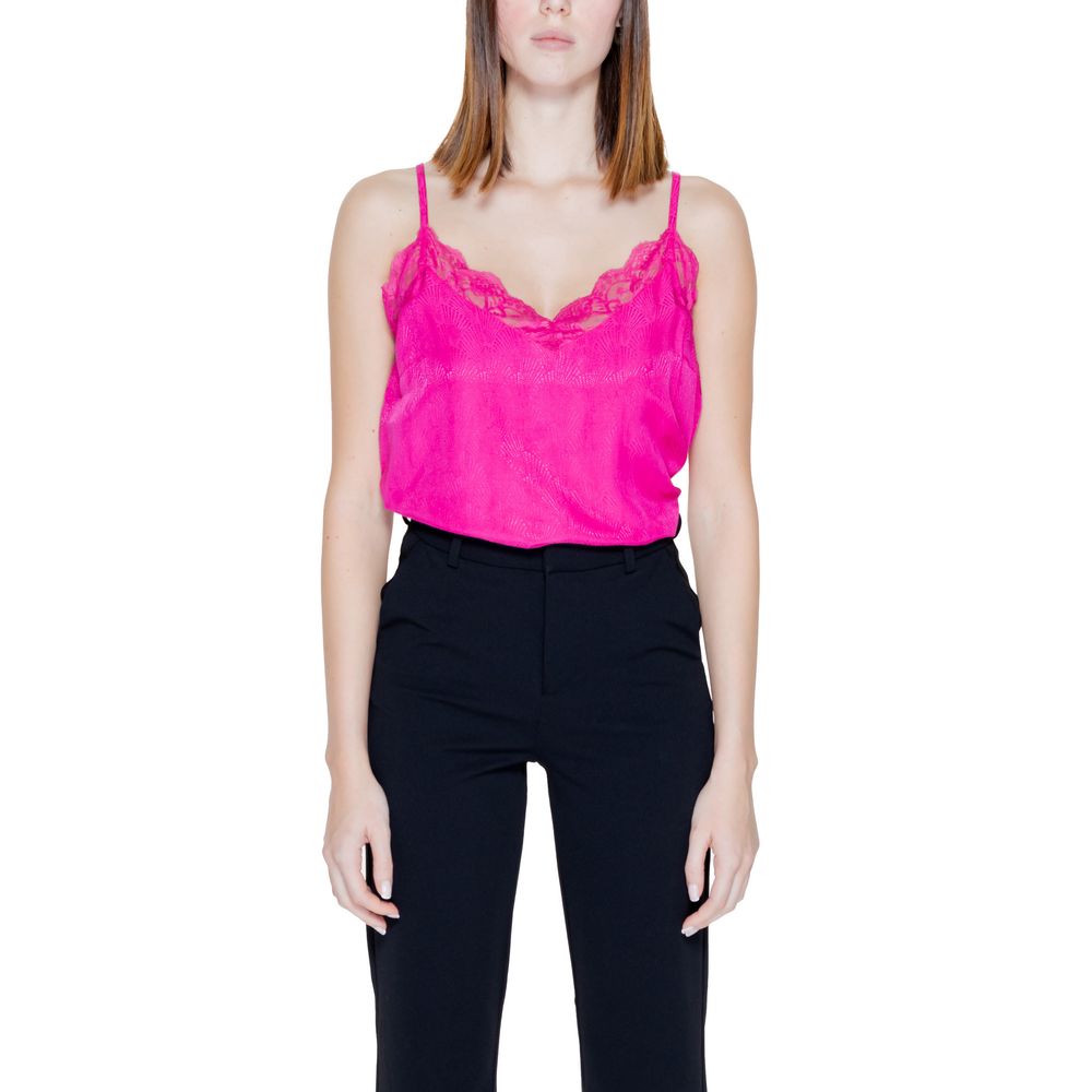 Pink Viscose Tops & T-Shirt