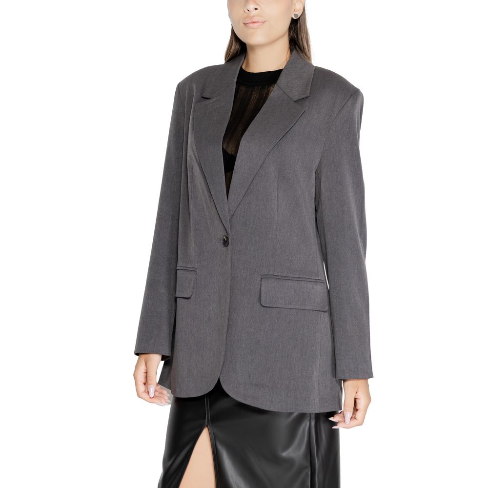 Gray Recycled Polyester Suits & Blazer