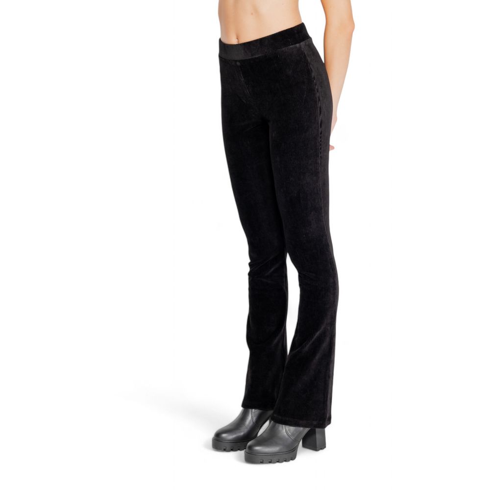 Black Cotton Jeans & Pant