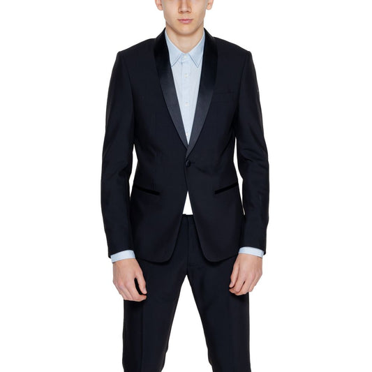 Black Polyester Suit