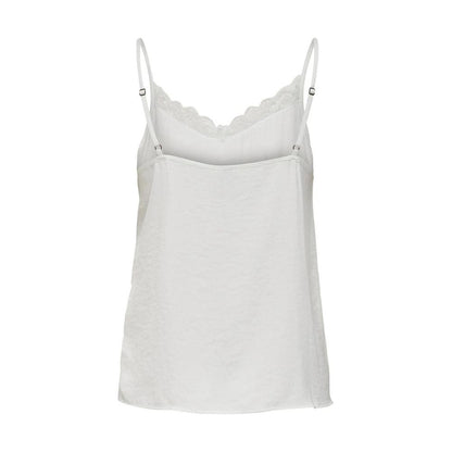 White Polyester Tops & T-Shirt