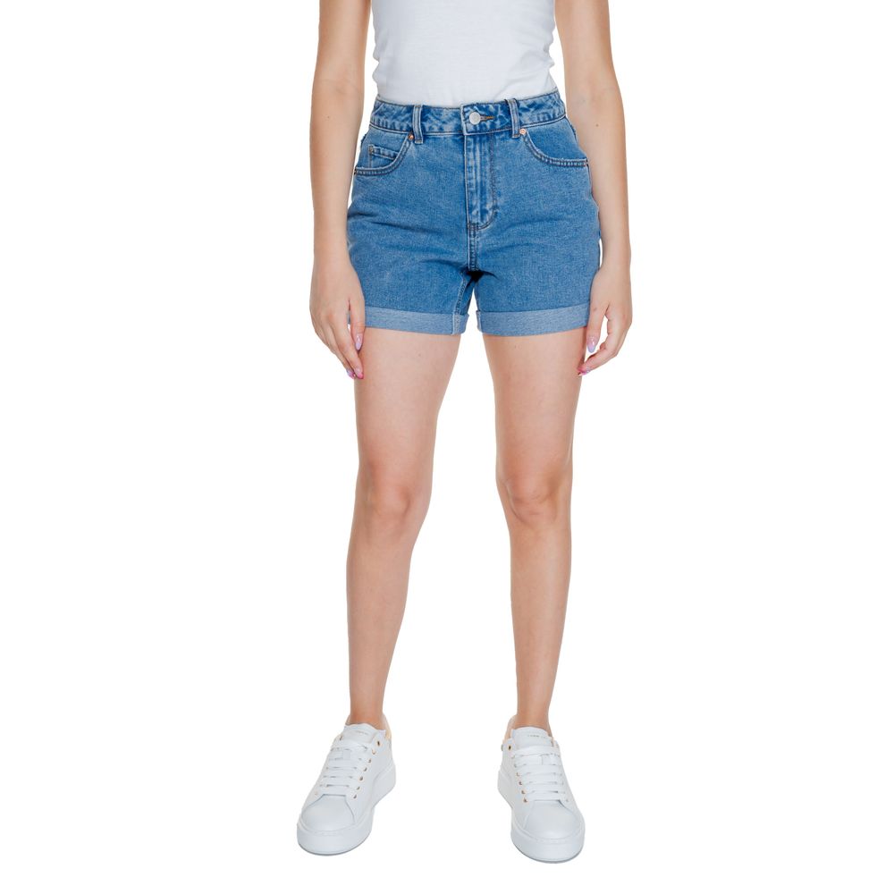 Vero Moda Light Blue Cotton Shorts - Women's Spring/Summer Collection